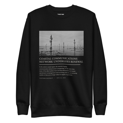 “Antennas at Low Tide” Sweatshirt — front view