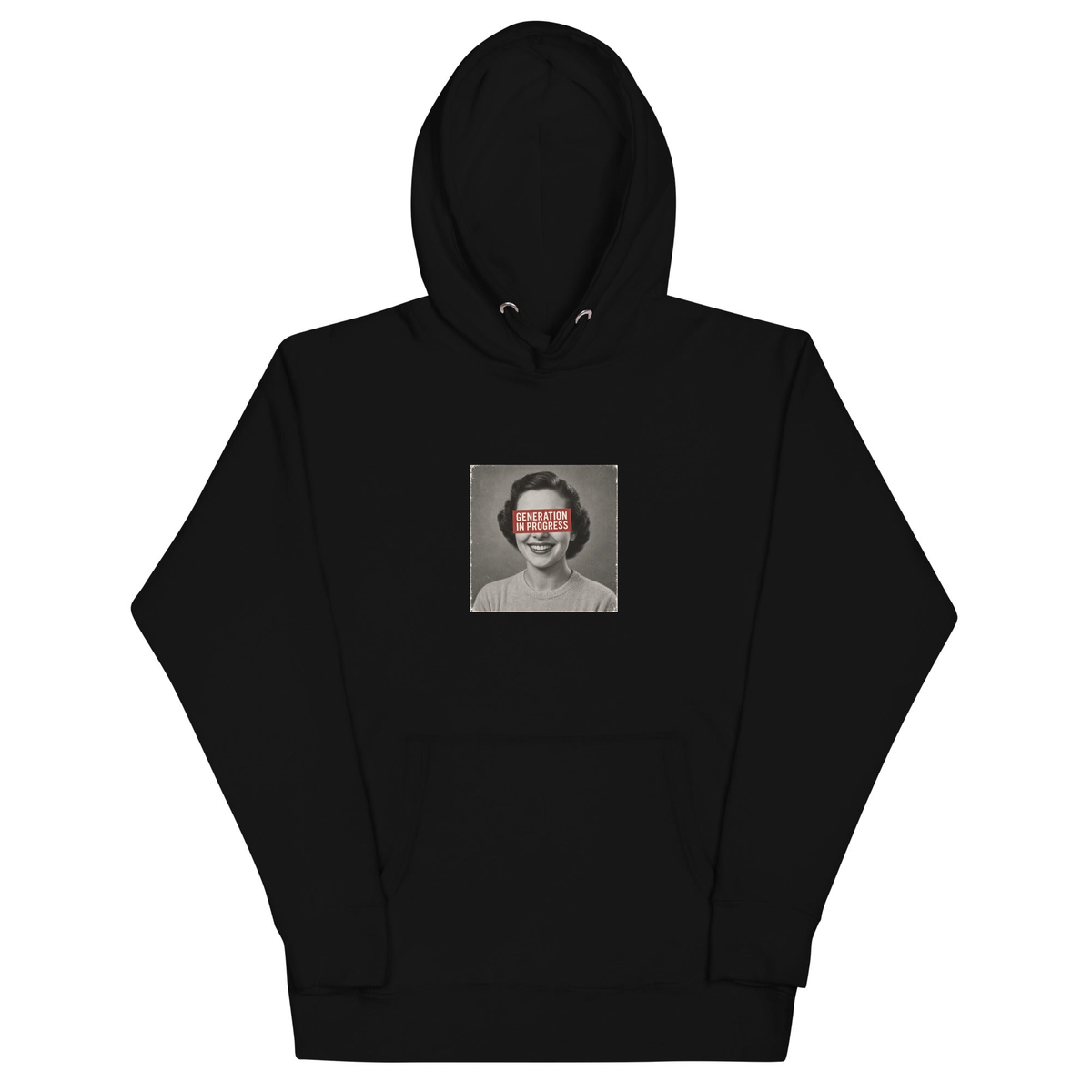 “Generation in Progress” Hoodie — front view