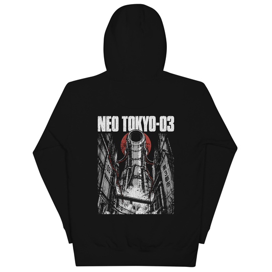 “Neo Tokyo-03: Eruption” Hoodie — back view