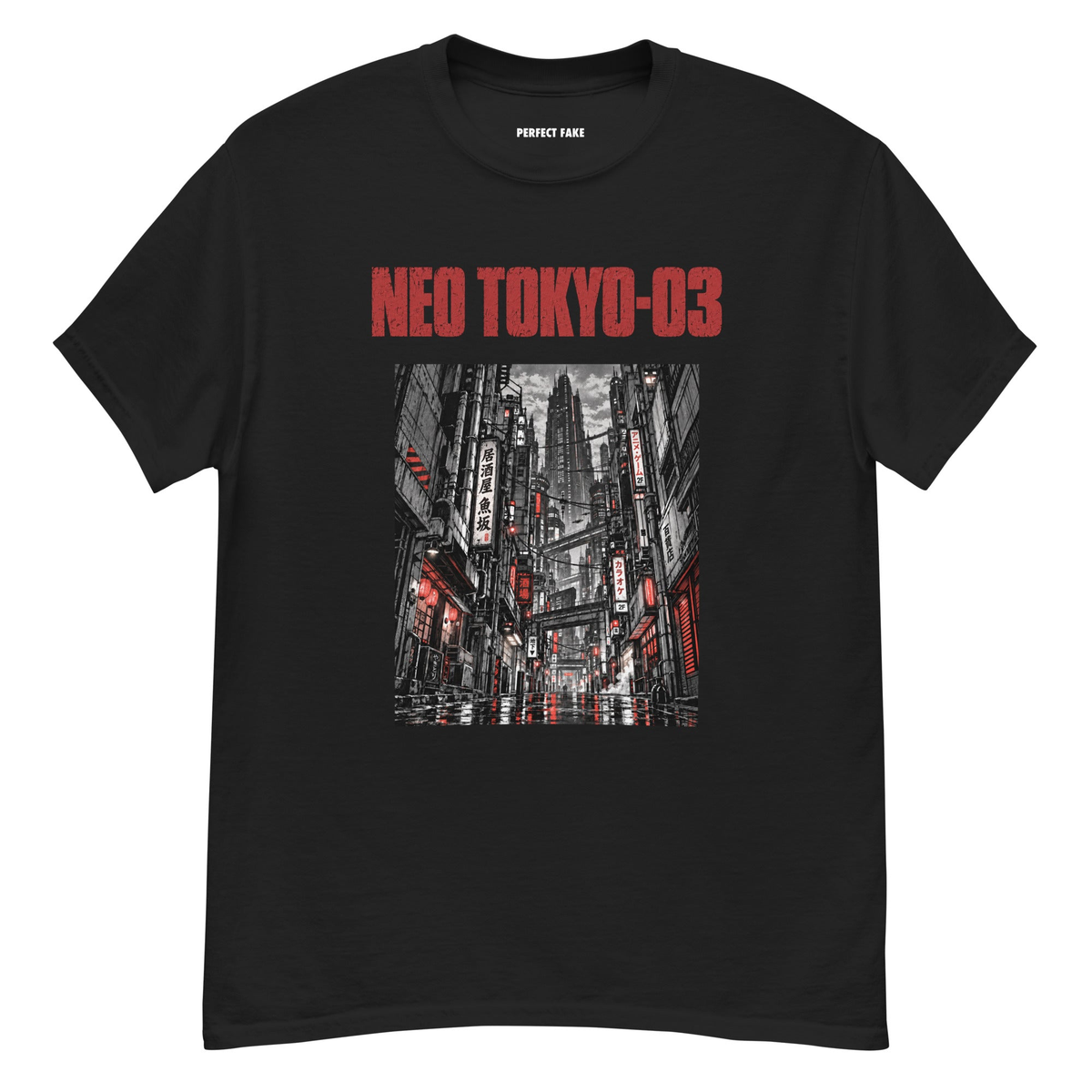 “Neo Tokyo-03: Night City” Tee — front view