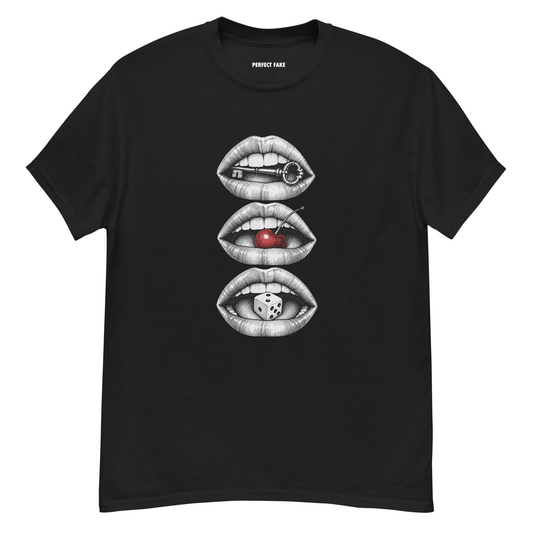 “Three Mouths” Tee — front view