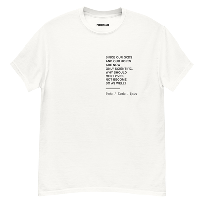 “Tomorrow’s Eve” White Tee — front view