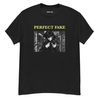 “Woman with a Gun” Tee — front view