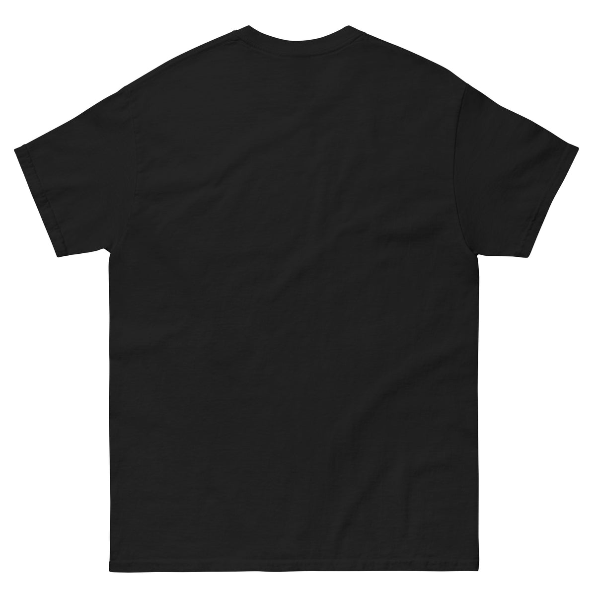 “What is real?” Black Tee — back view